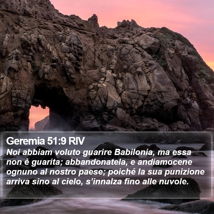 Geremia 51:9 RIV Bible Study