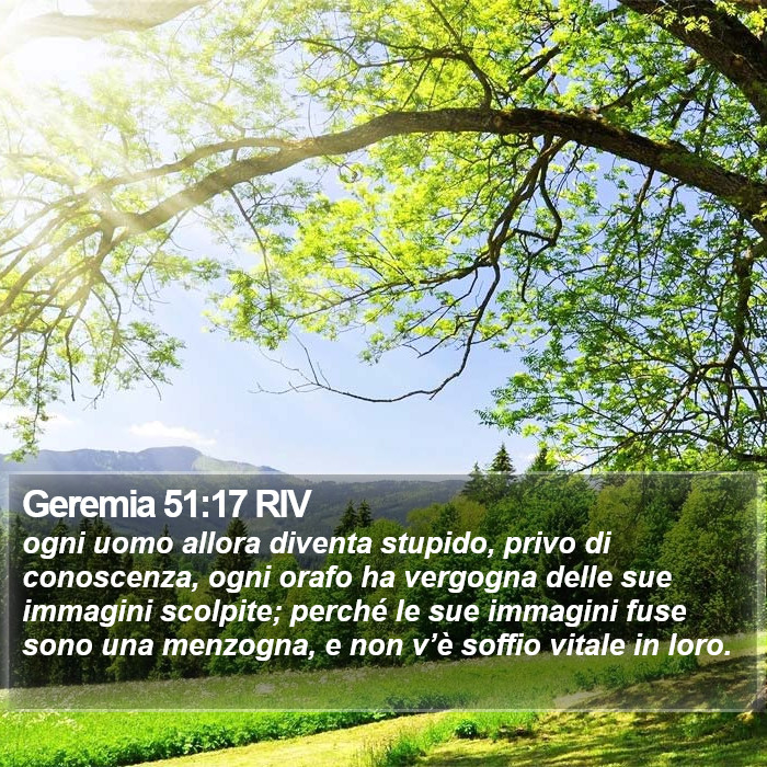 Geremia 51:17 RIV Bible Study