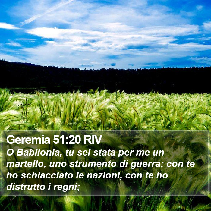 Geremia 51:20 RIV Bible Study