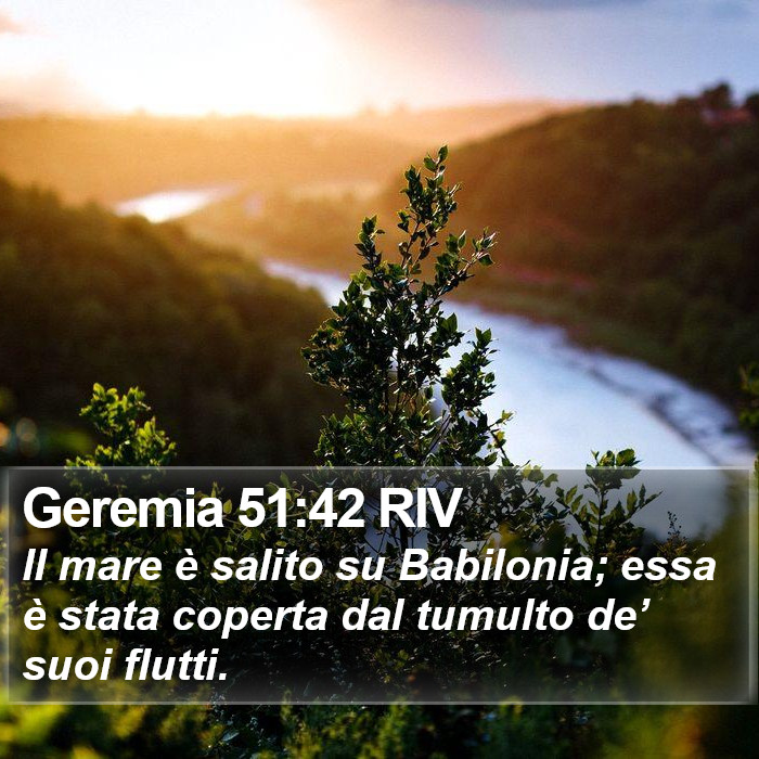 Geremia 51:42 RIV Bible Study