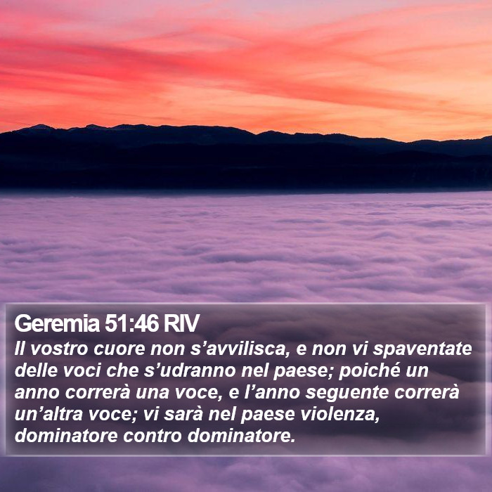 Geremia 51:46 RIV Bible Study