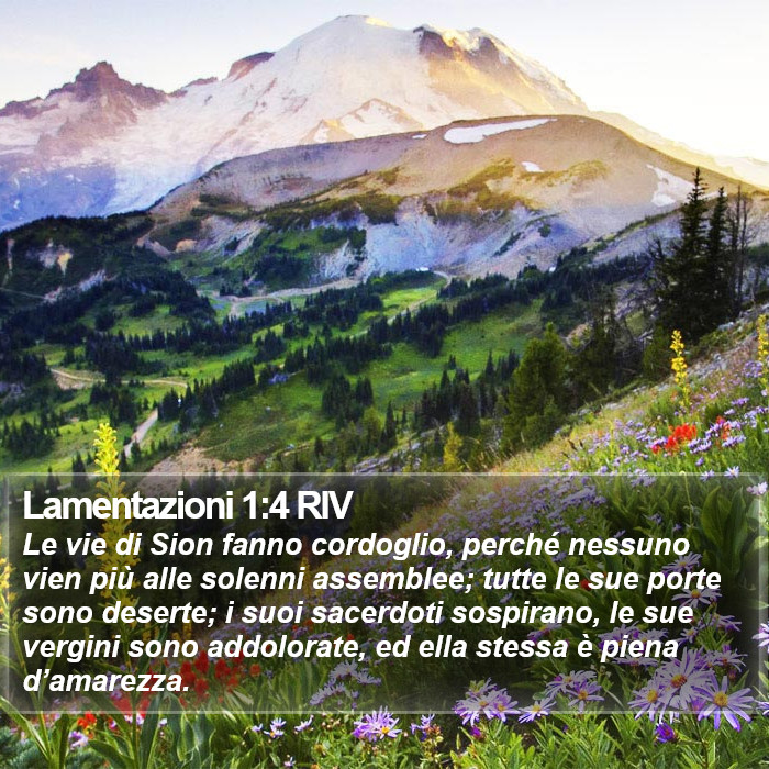 Lamentazioni 1:4 RIV Bible Study