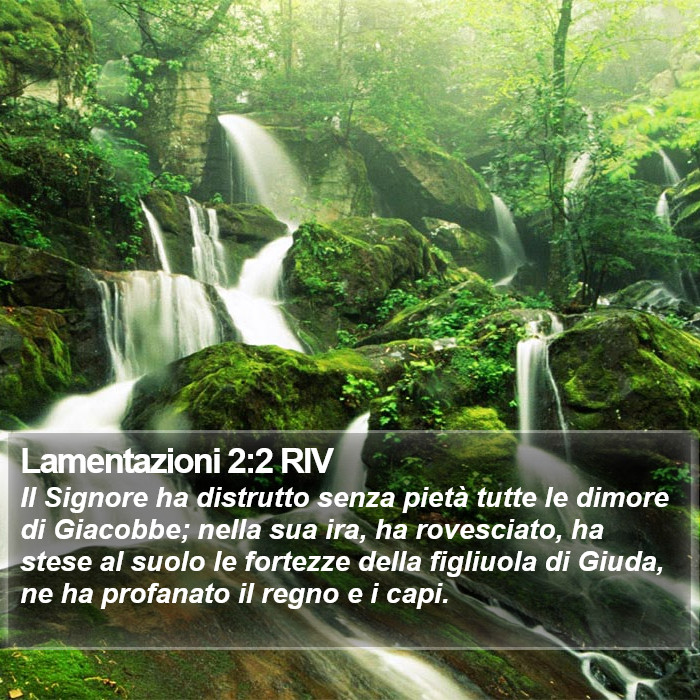 Lamentazioni 2:2 RIV Bible Study