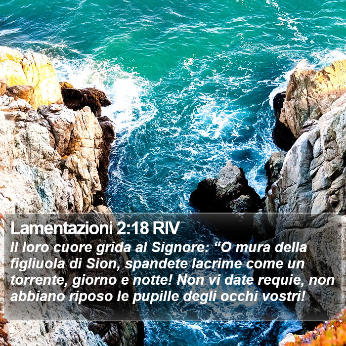 Lamentazioni 2:18 RIV Bible Study