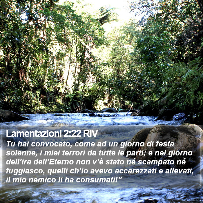 Lamentazioni 2:22 RIV Bible Study