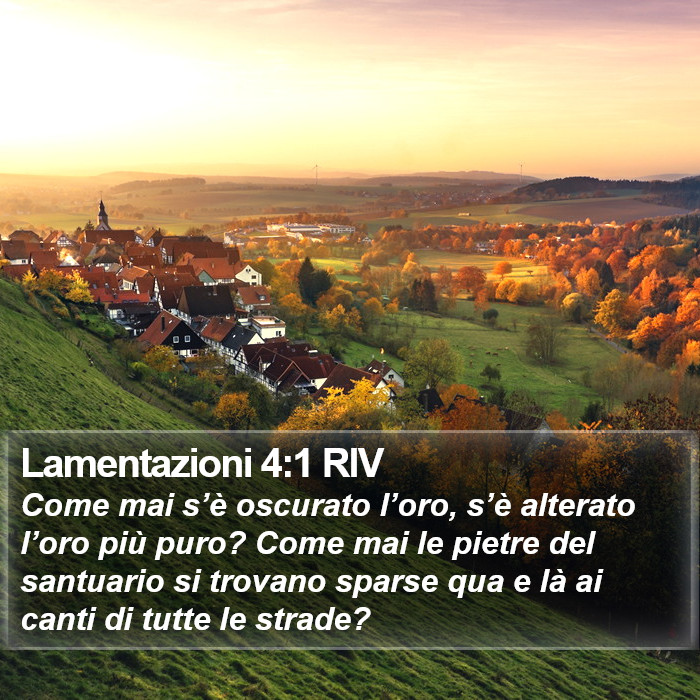 Lamentazioni 4:1 RIV Bible Study