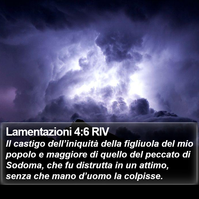 Lamentazioni 4:6 RIV Bible Study