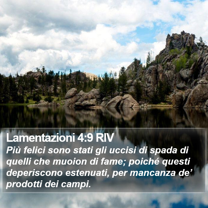 Lamentazioni 4:9 RIV Bible Study