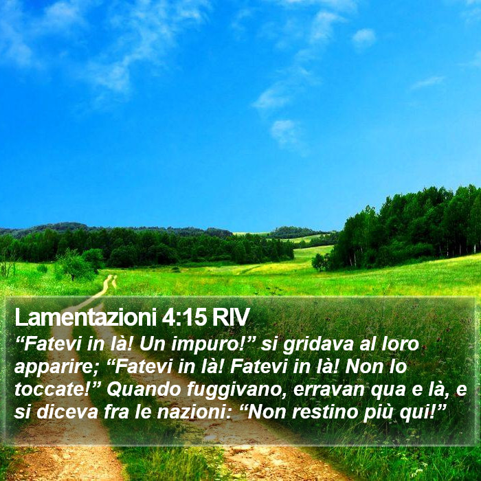 Lamentazioni 4:15 RIV Bible Study
