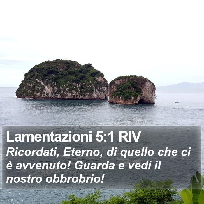 Lamentazioni 5:1 RIV Bible Study