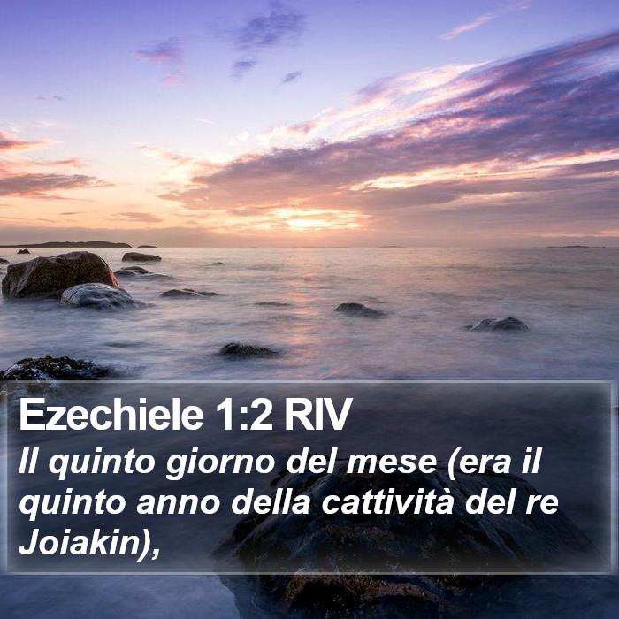 Ezechiele 1:2 RIV Bible Study