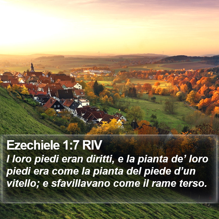 Ezechiele 1:7 RIV Bible Study