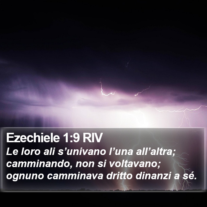 Ezechiele 1:9 RIV Bible Study