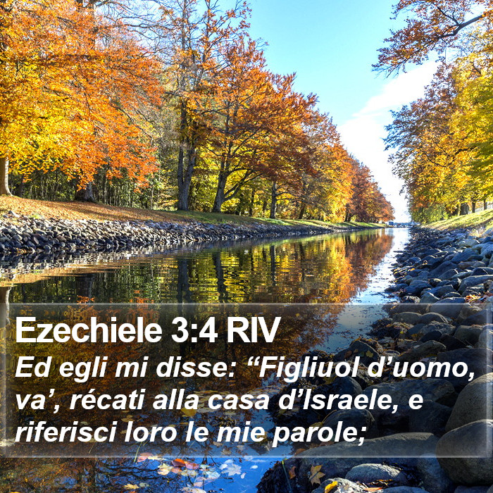 Ezechiele 3:4 RIV Bible Study