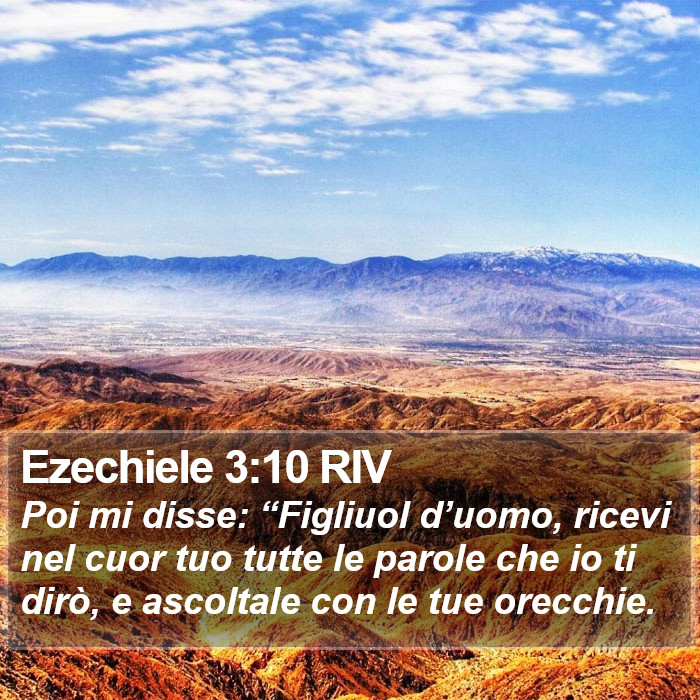 Ezechiele 3:10 RIV Bible Study