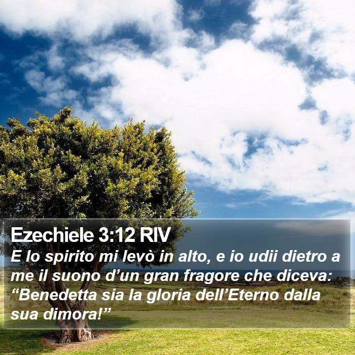 Ezechiele 3:12 RIV Bible Study