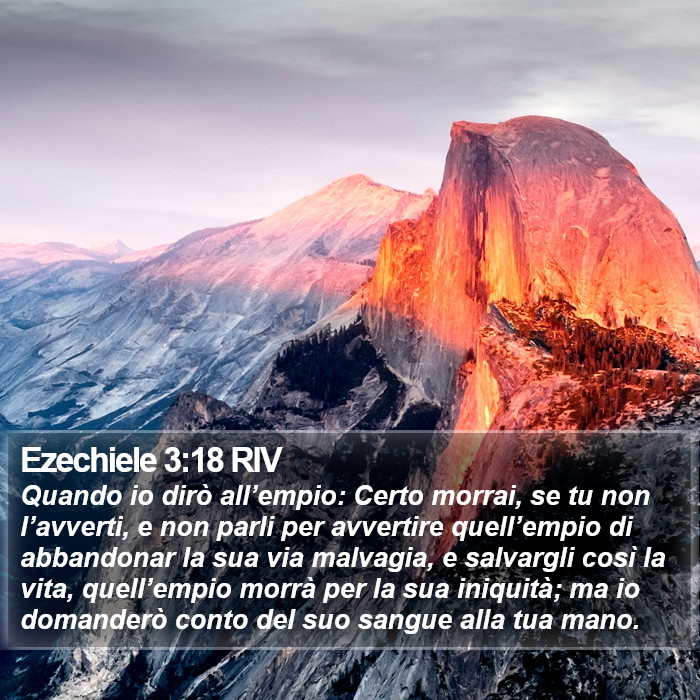 Ezechiele 3:18 RIV Bible Study