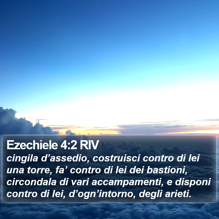 Ezechiele 4:2 RIV Bible Study