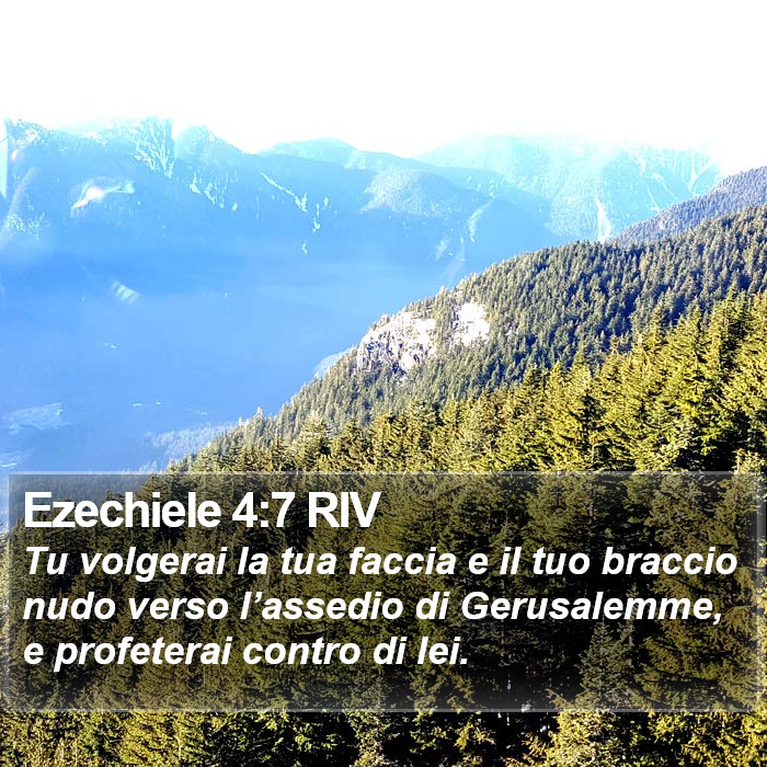 Ezechiele 4:7 RIV Bible Study