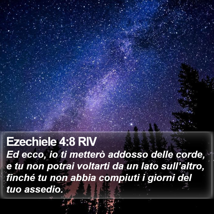 Ezechiele 4:8 RIV Bible Study