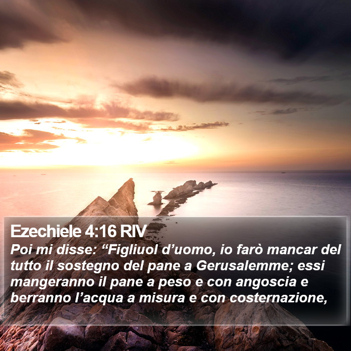 Ezechiele 4:16 RIV Bible Study