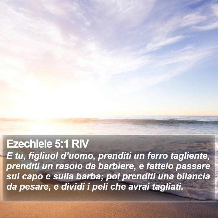 Ezechiele 5:1 RIV Bible Study