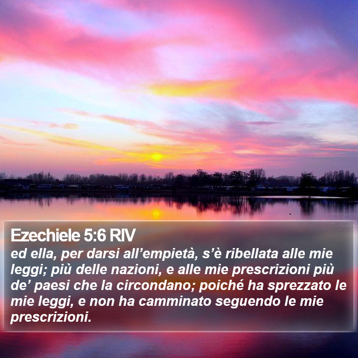 Ezechiele 5:6 RIV Bible Study