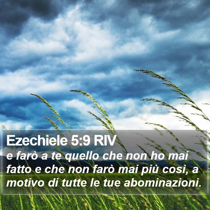 Ezechiele 5:9 RIV Bible Study