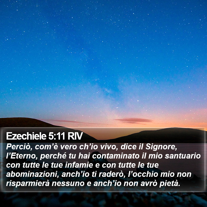 Ezechiele 5:11 RIV Bible Study