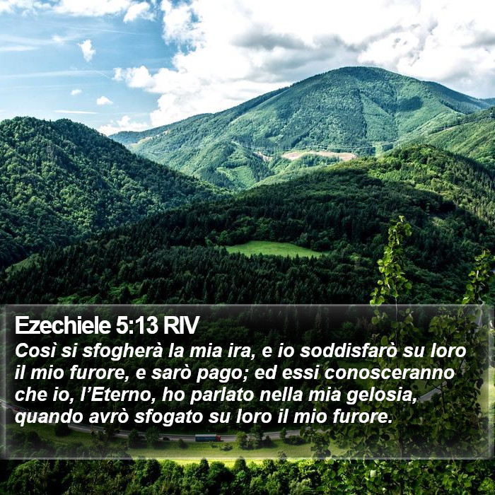 Ezechiele 5:13 RIV Bible Study