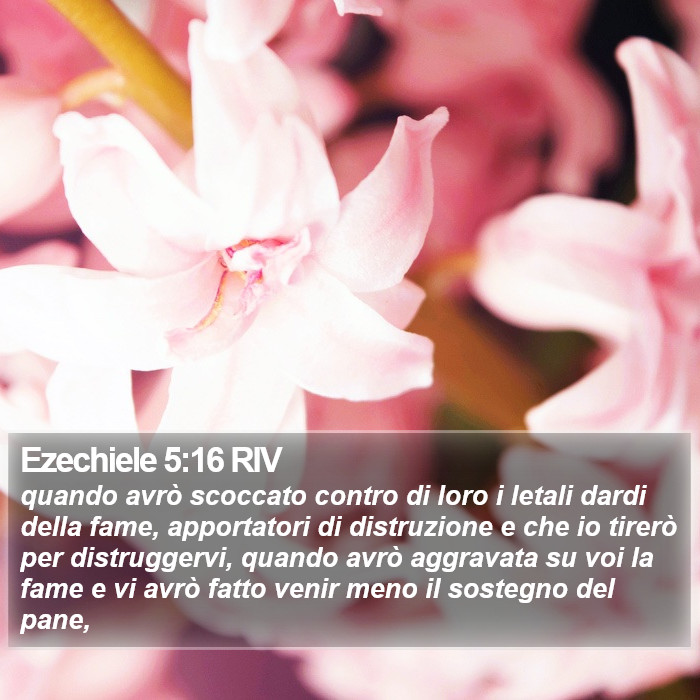 Ezechiele 5:16 RIV Bible Study