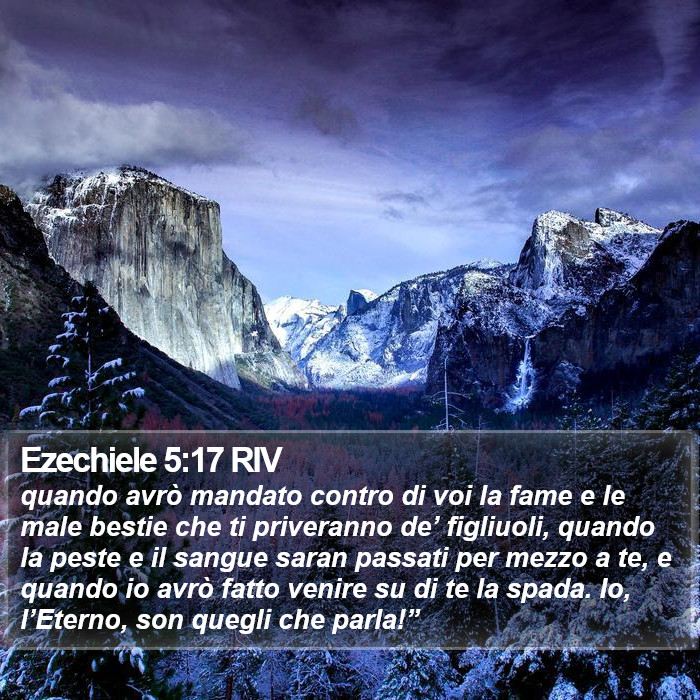 Ezechiele 5:17 RIV Bible Study