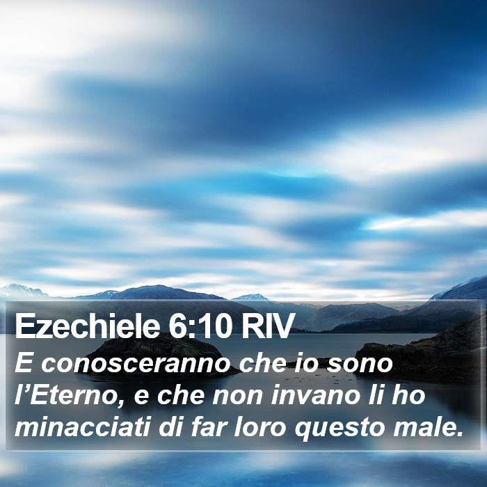 Ezechiele 6:10 RIV Bible Study