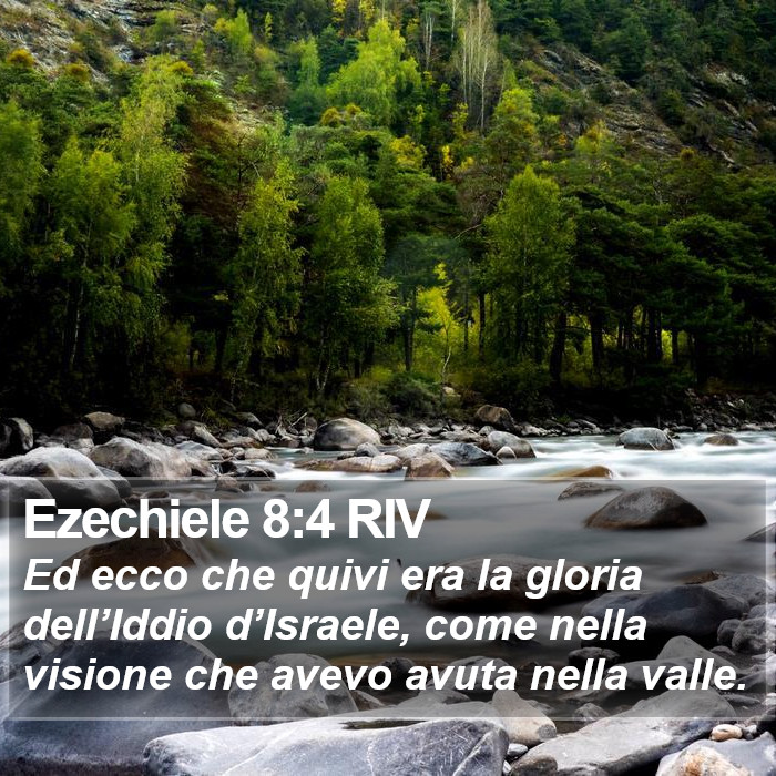 Ezechiele 8:4 RIV Bible Study