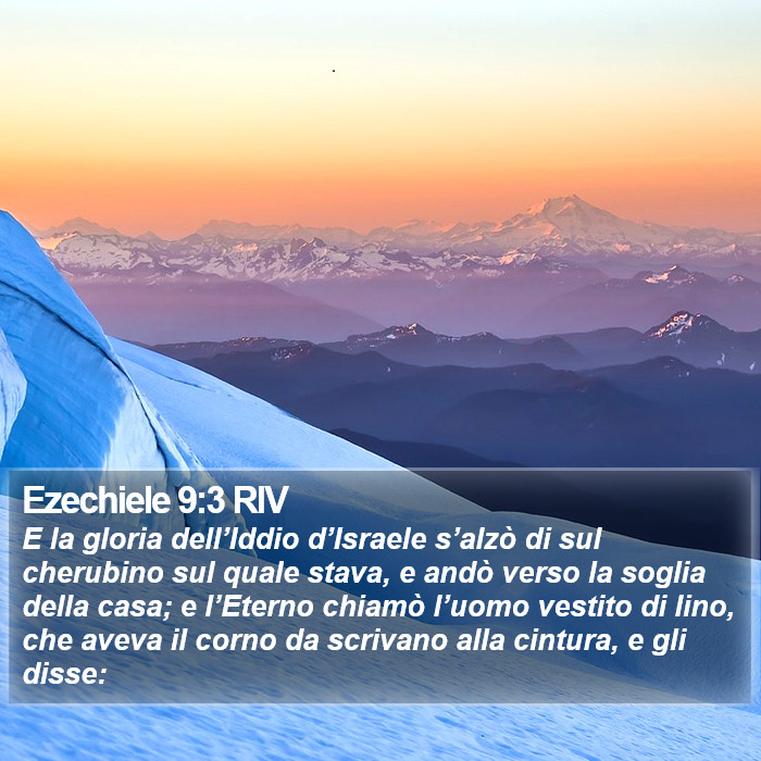 Ezechiele 9:3 RIV Bible Study