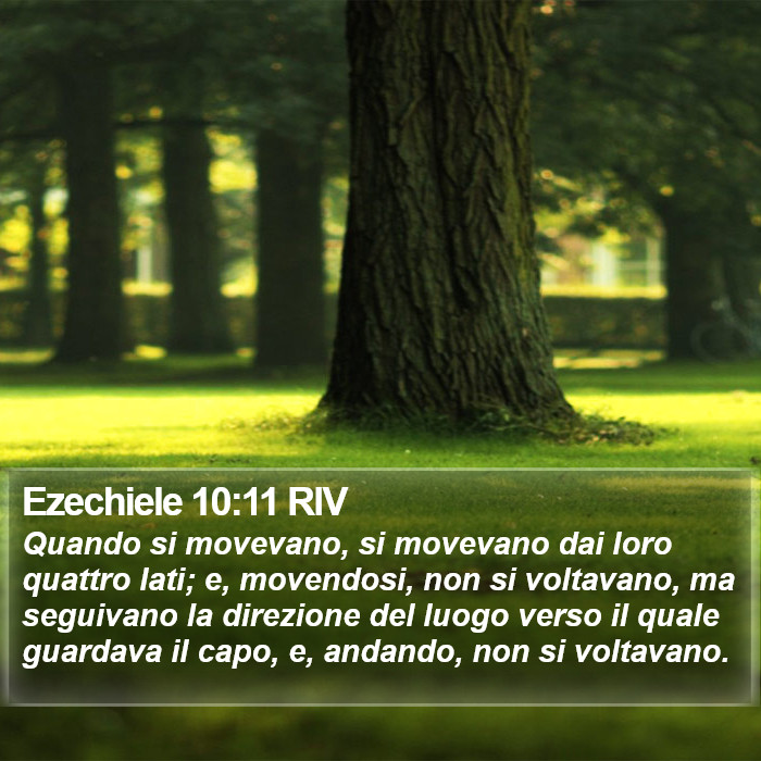 Ezechiele 10:11 RIV Bible Study