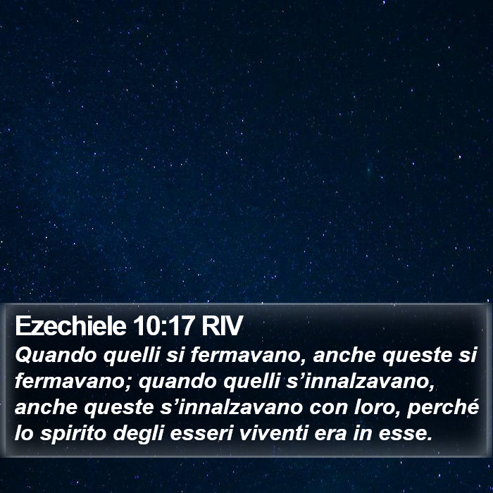 Ezechiele 10:17 RIV Bible Study