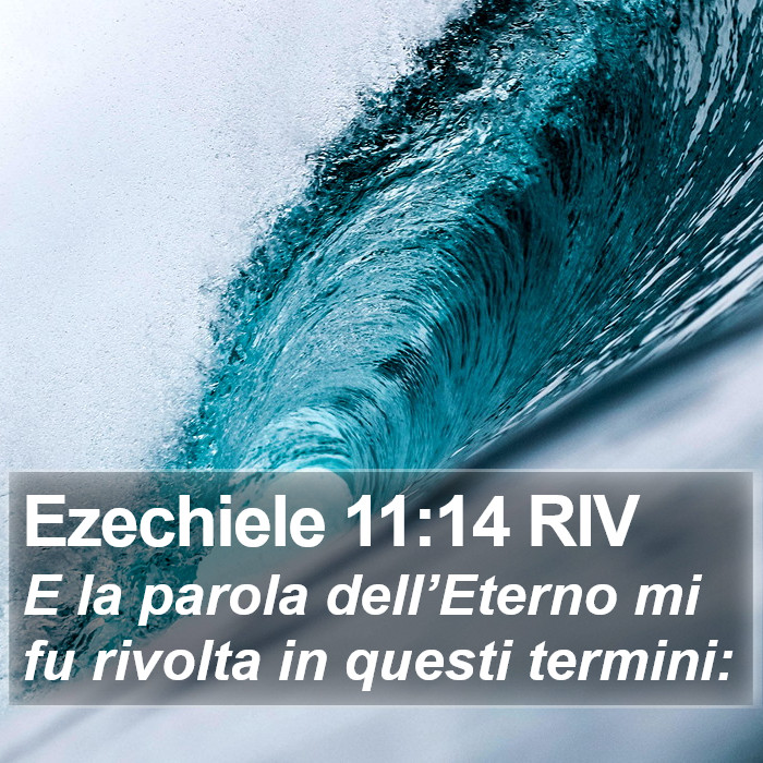 Ezechiele 11:14 RIV Bible Study