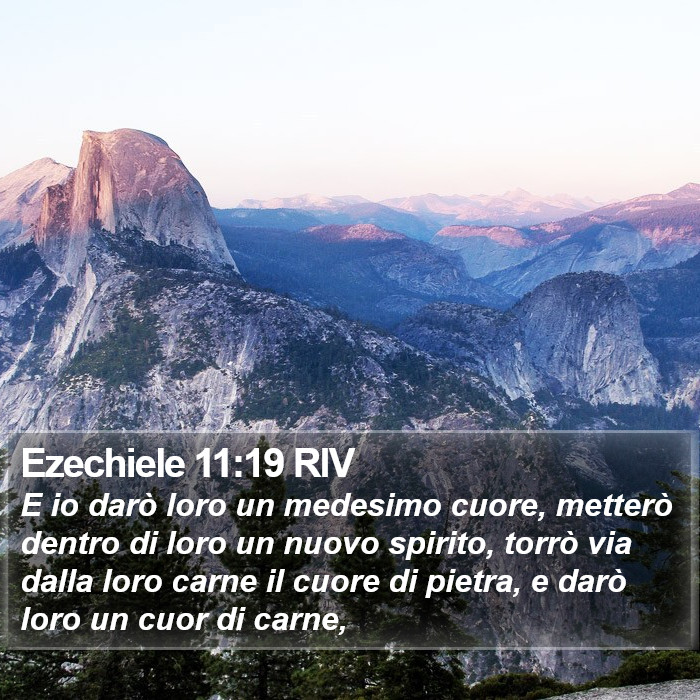 Ezechiele 11:19 RIV Bible Study