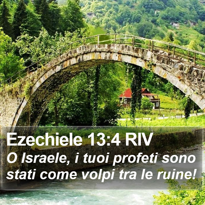 Ezechiele 13:4 RIV Bible Study