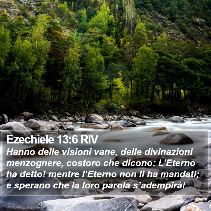 Ezechiele 13:6 RIV Bible Study