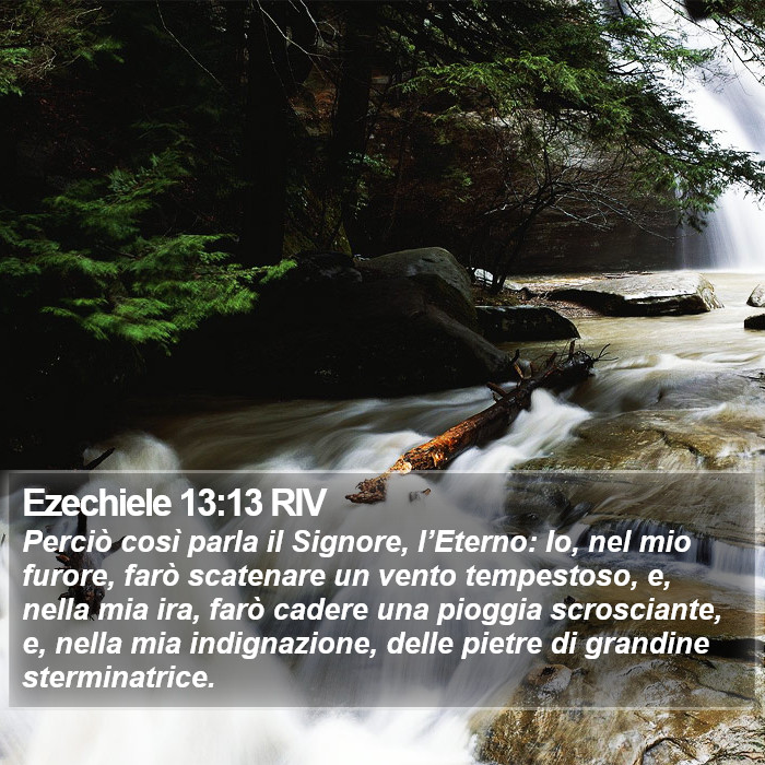 Ezechiele 13:13 RIV Bible Study