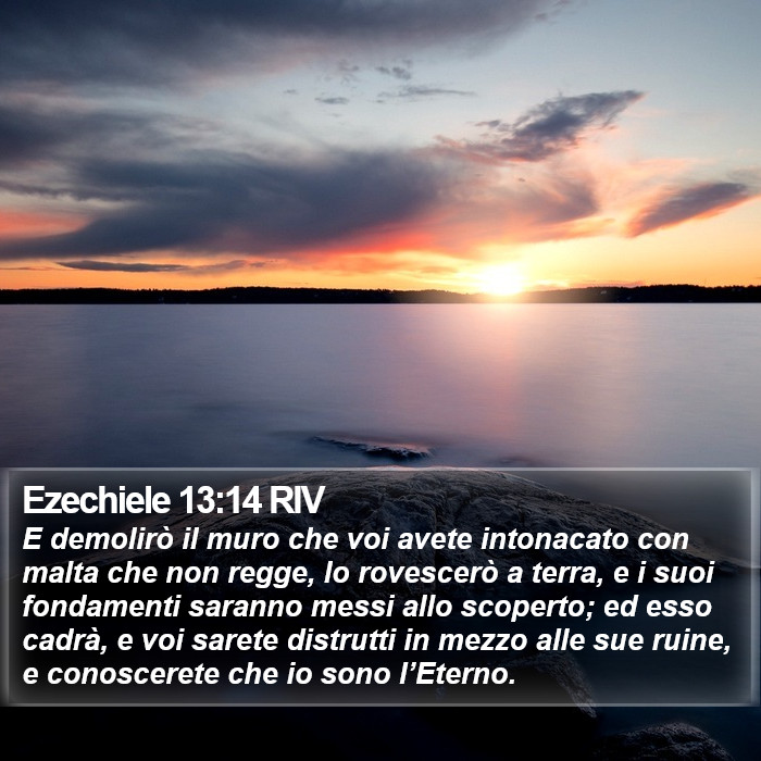 Ezechiele 13:14 RIV Bible Study