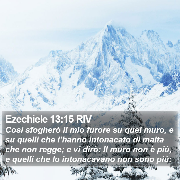 Ezechiele 13:15 RIV Bible Study