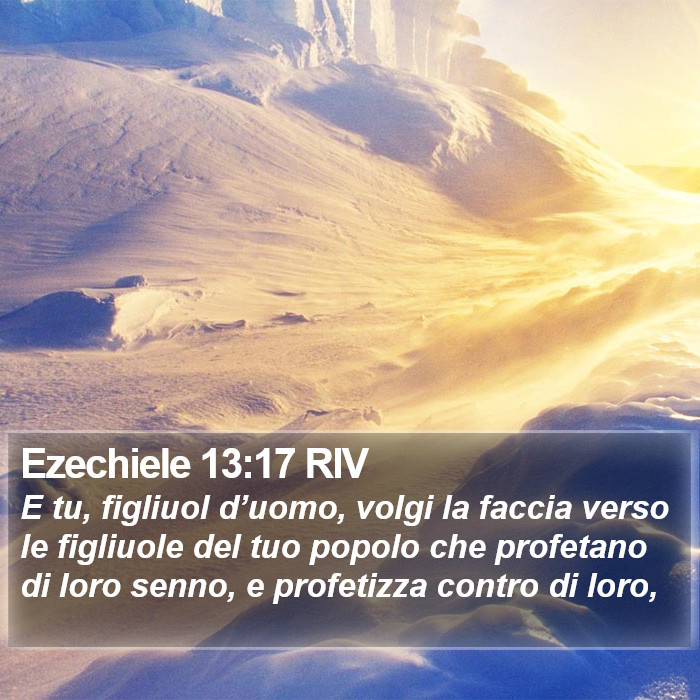 Ezechiele 13:17 RIV Bible Study