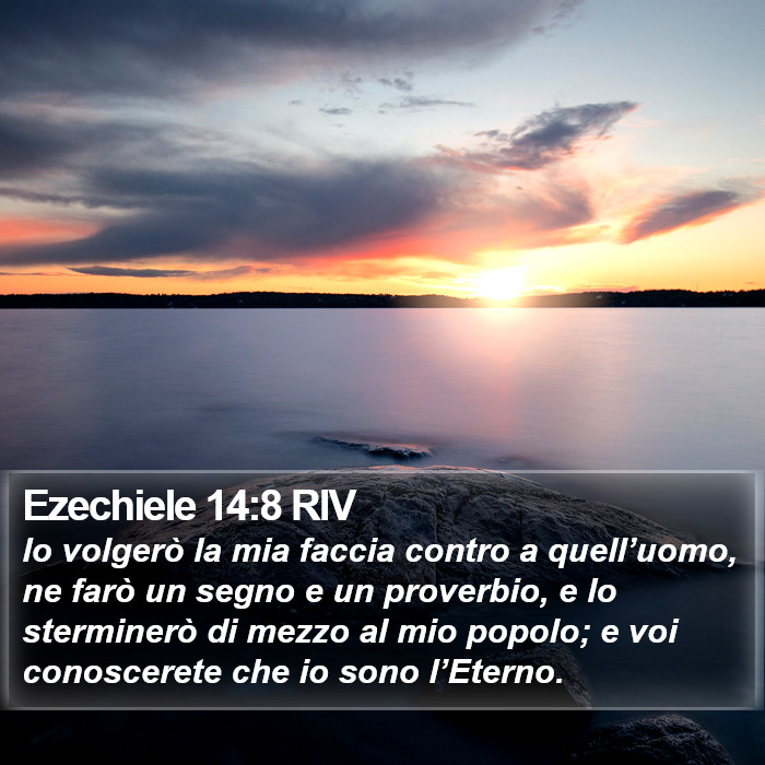 Ezechiele 14:8 RIV Bible Study