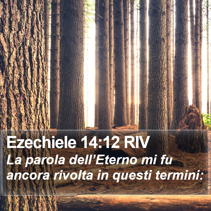 Ezechiele 14:12 RIV Bible Study