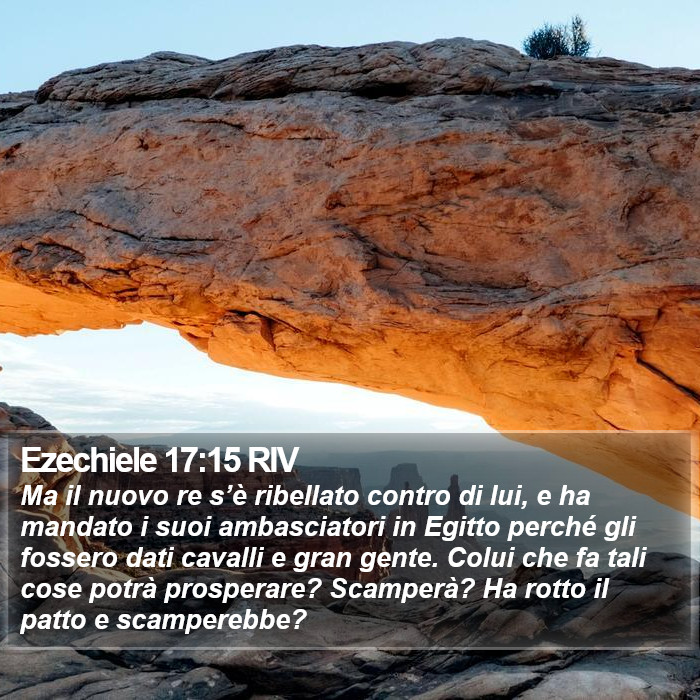 Ezechiele 17:15 RIV Bible Study