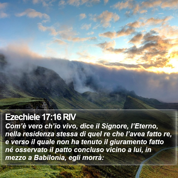Ezechiele 17:16 RIV Bible Study