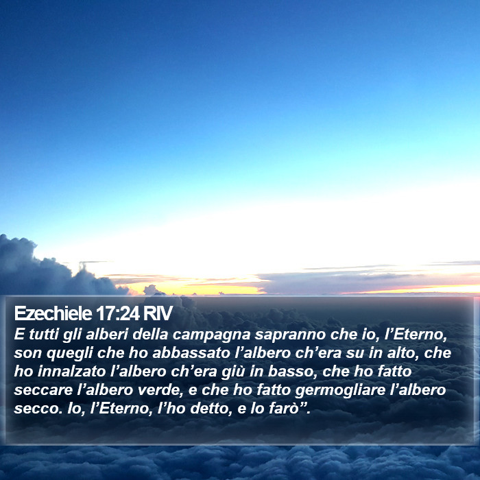 Ezechiele 17:24 RIV Bible Study